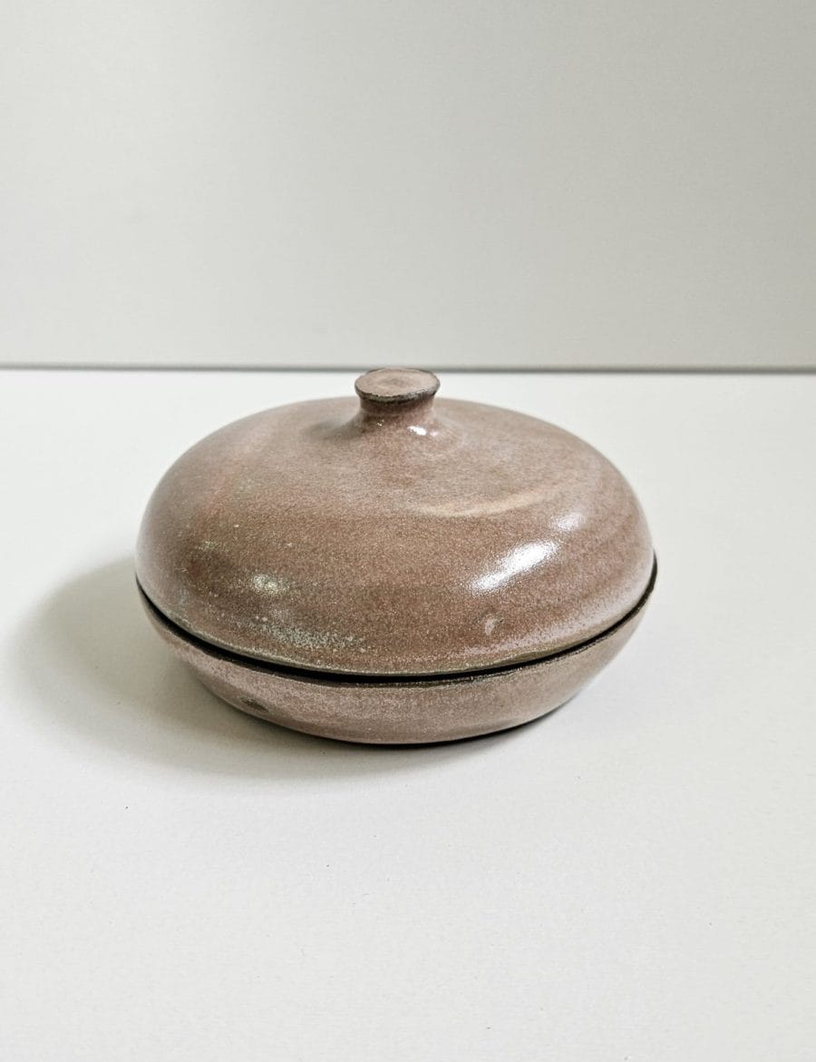 צנצנת שטוחה בורוד